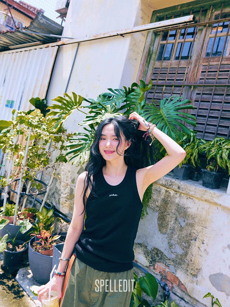 Spelledit 25夏季新款刺绣u领背心（n0退）