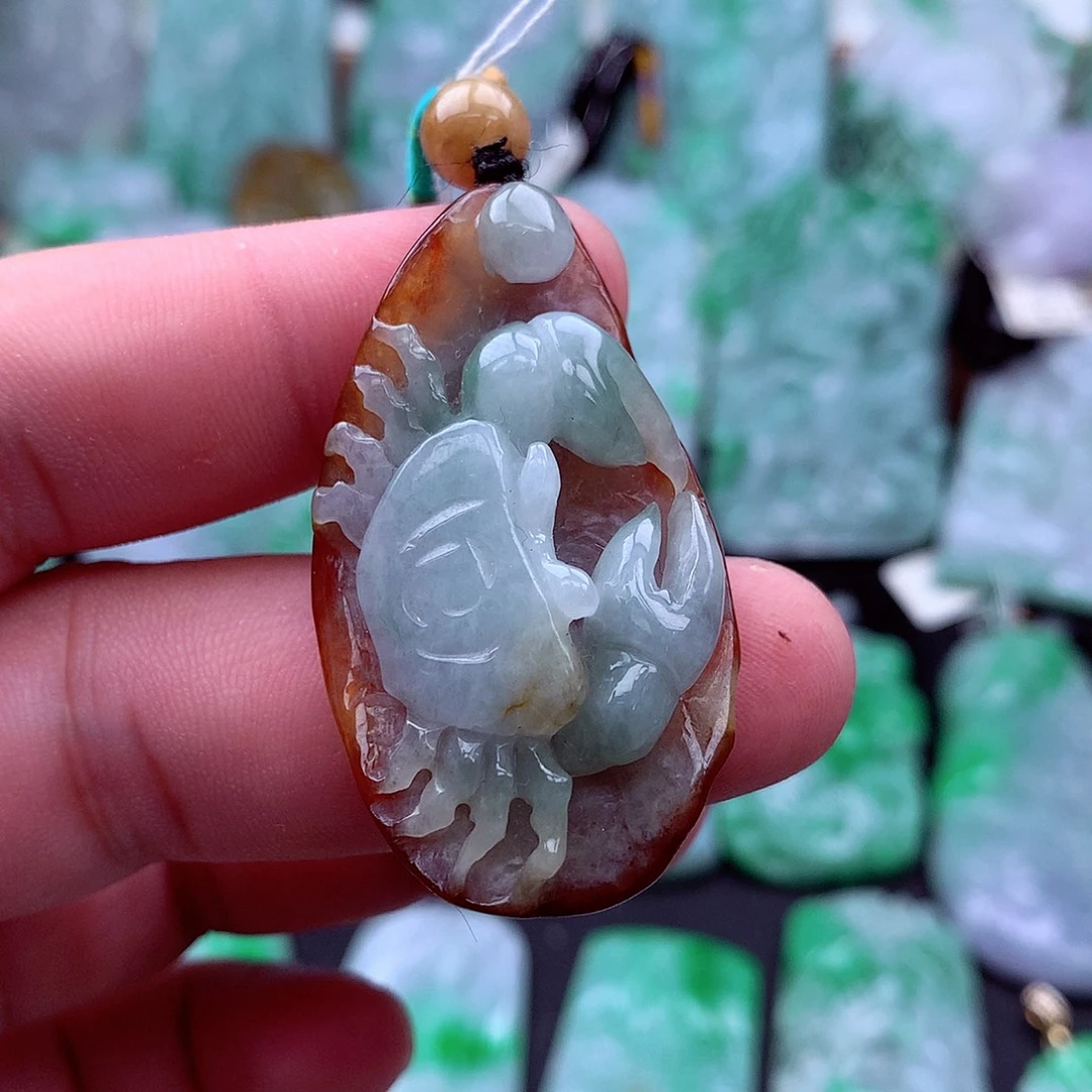 翡翠未镶嵌吊坠(不含链)
