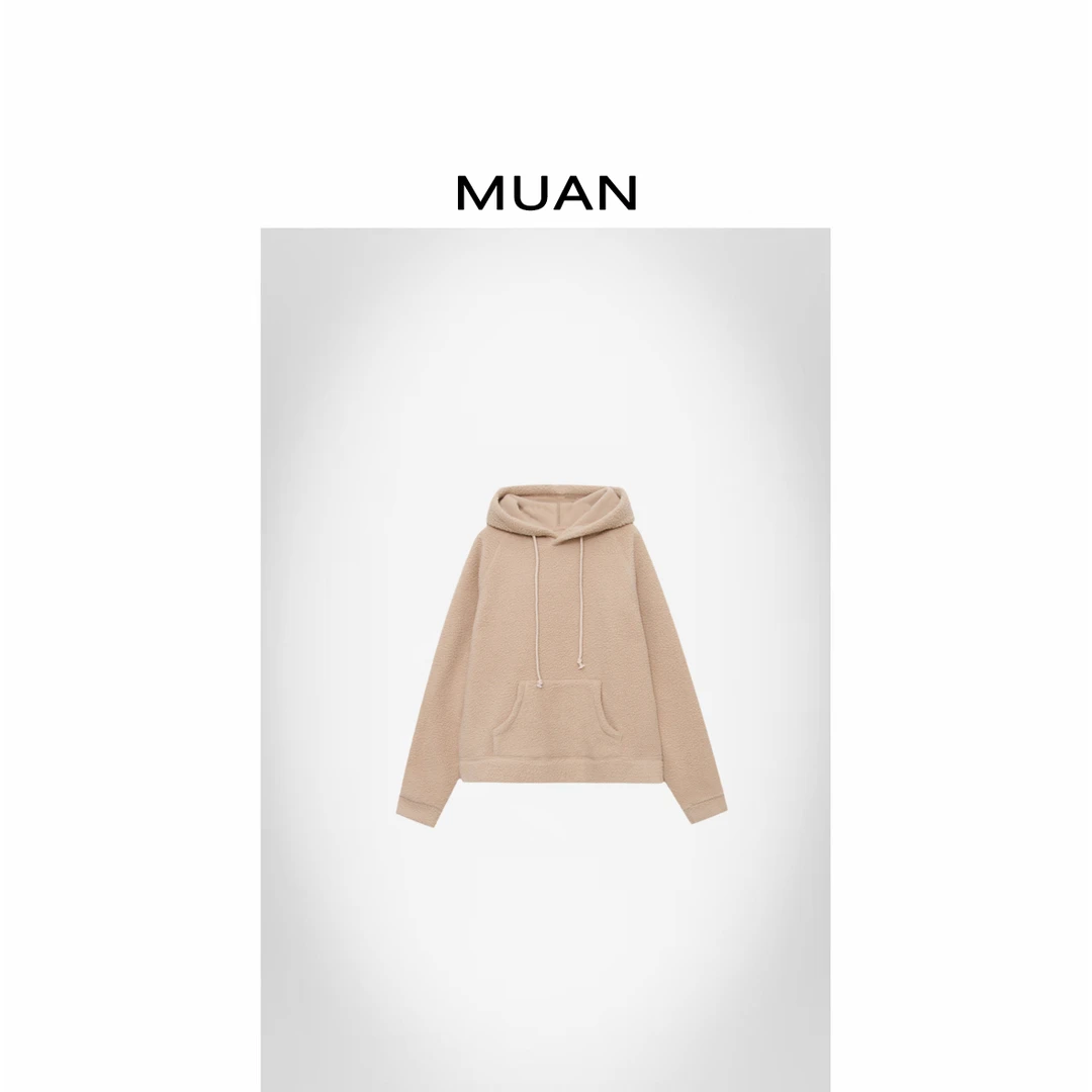 木岸MUAN：《小可可帽衫》“可可系列”定制宽松530克卫衣女D-JD-2556