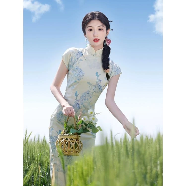 ①【春秋-新款】2025新款全开襟日常秋冬气质新中式中国风连衣裙旗袍