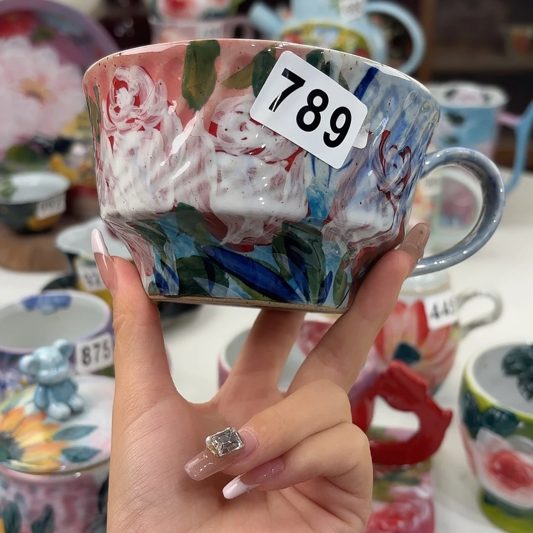 景德镇手绘高温釉下彩陶瓷茶具