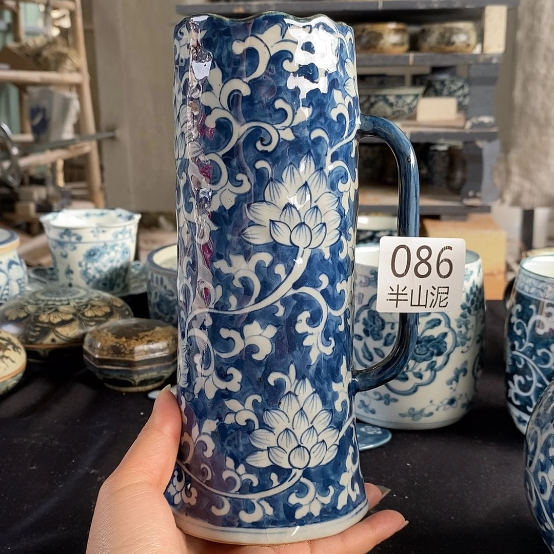 陶手工手绘青花高温陶瓷