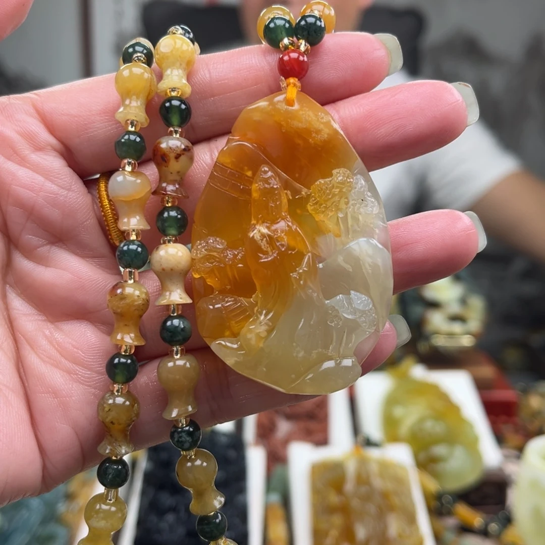 岫玉未镶嵌挂件挂件