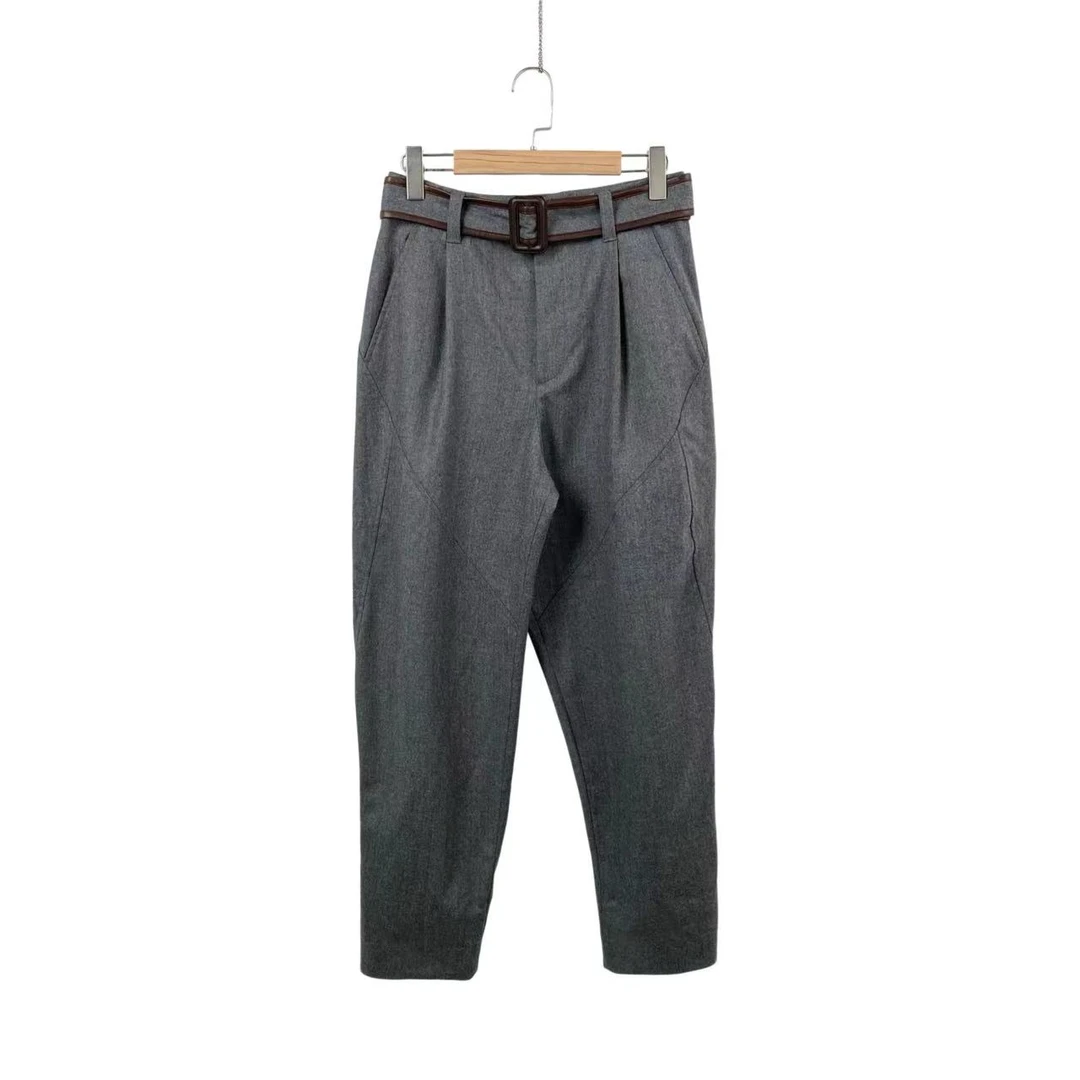 99新  aa一五零三 羊毛 灰色羊毛长裤 40码