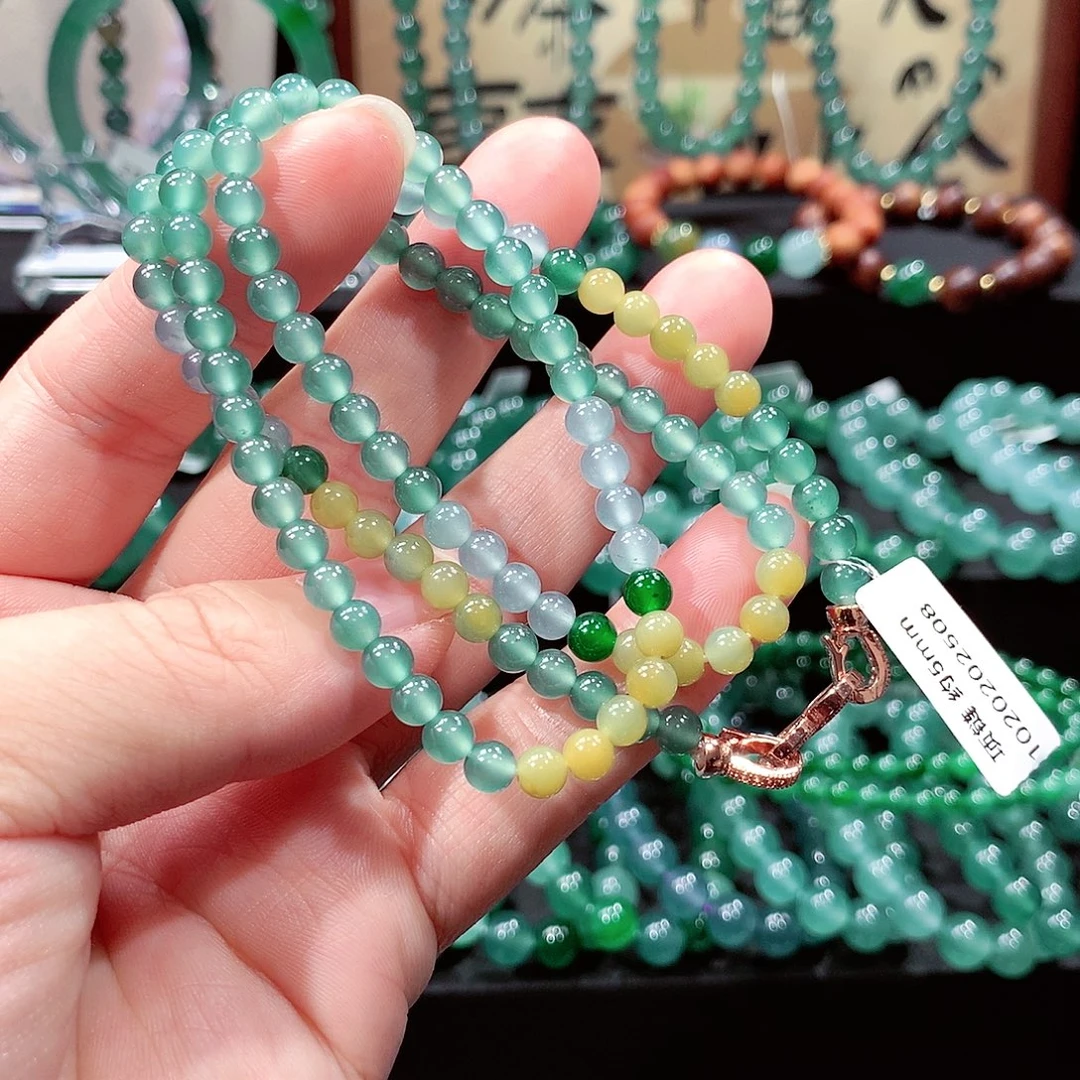 翡翠未镶嵌手链卡5