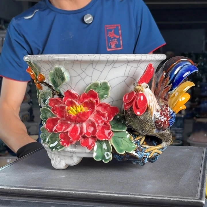 一风堂石湾花盆 内17*14