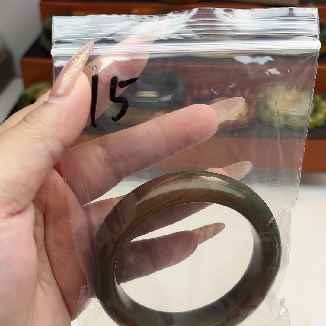 美***灵蛇纹石玉未镶嵌手镯