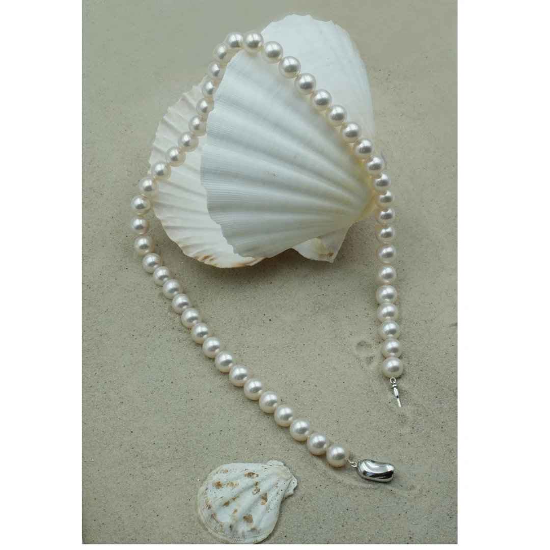 唯璨海水akoya花珠满珠链多点位真科研s925银时尚气质