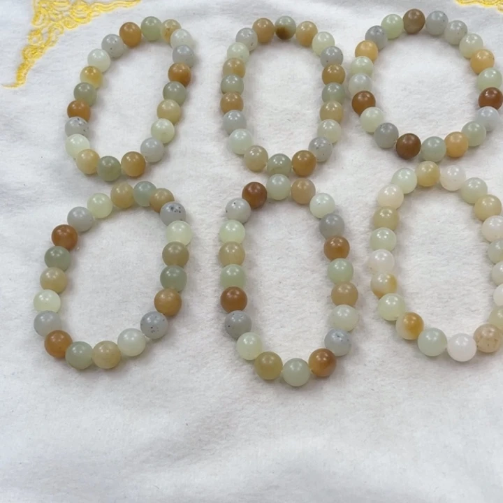 和田玉未镶嵌手串新疆多宝卡10柔光多样性拍一发一