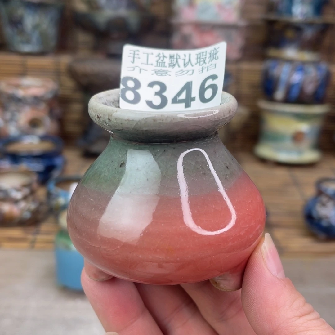 手工花盆默认瑕疵完美者勿拍