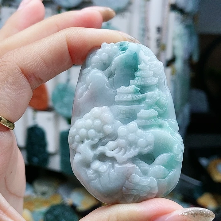 翡翠未镶嵌颈饰翡翠