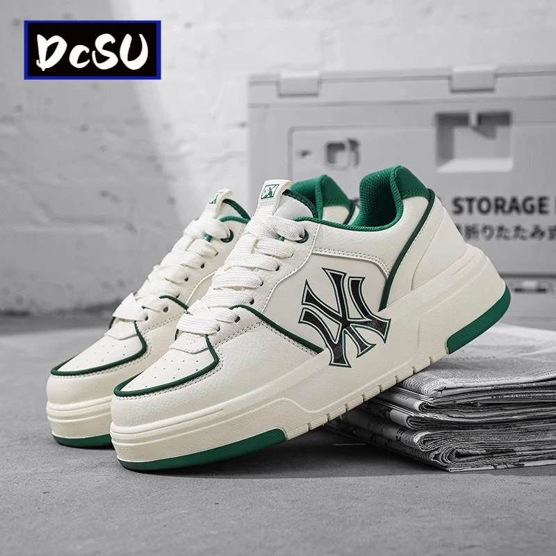 【香港DcSU&Shoes官方正品】小众潮牌男士百搭增高厚底休闲小白鞋
