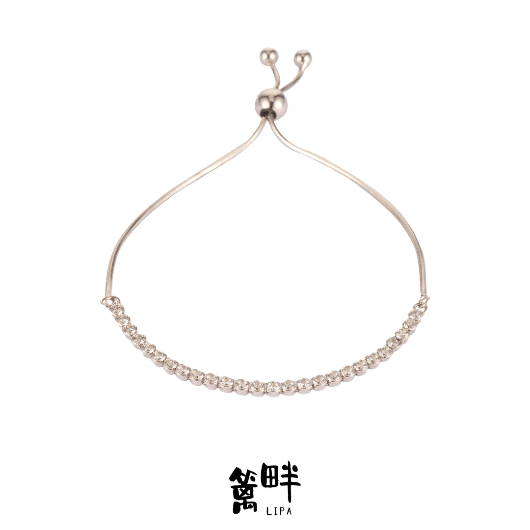 925银手链 【叠光】邂逅系列S925纯银钻钻手链Ins风手链轻奢