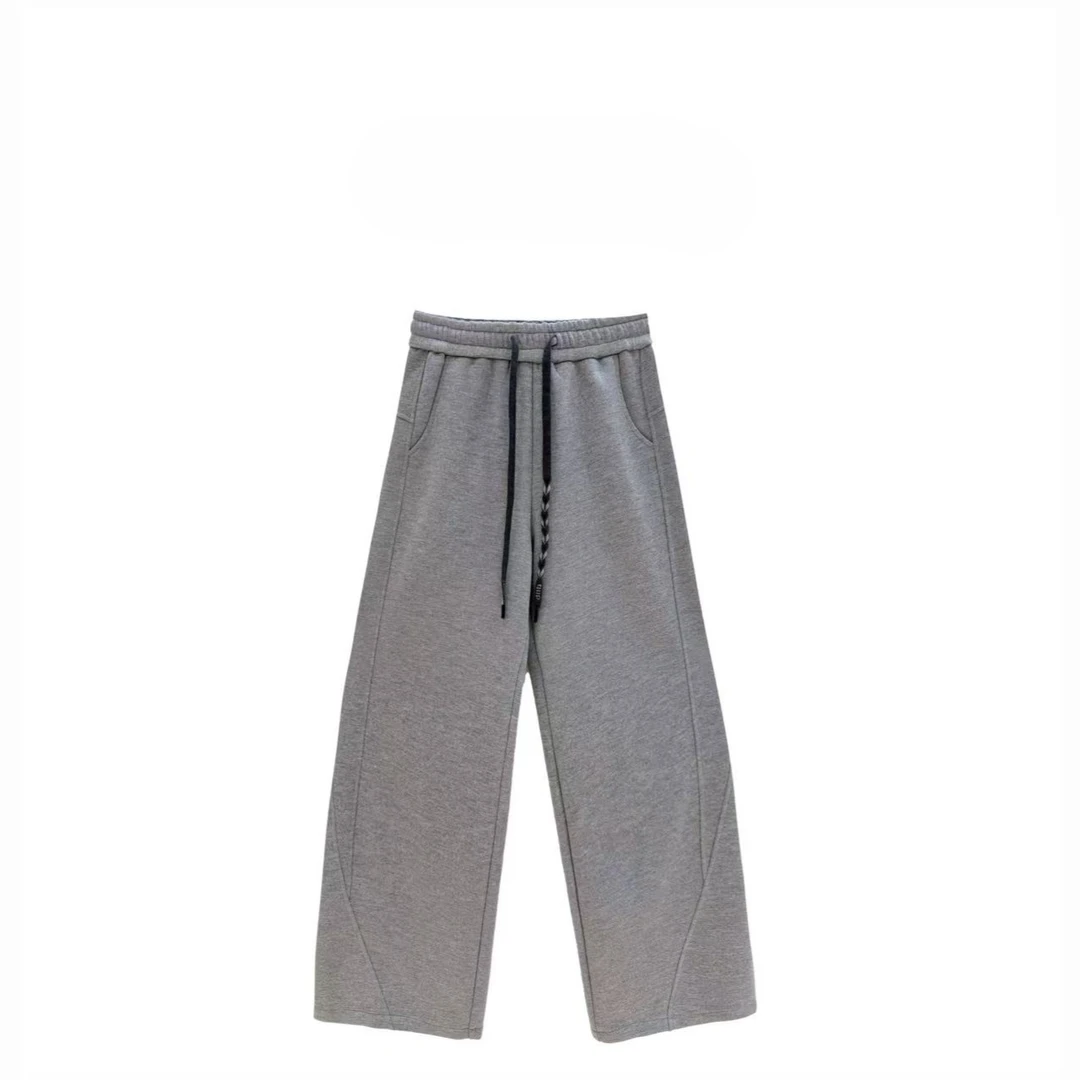 【漫步云端】2025秋季新款桑-蚕-丝羊毛保暖休闲弯刀裤H5708