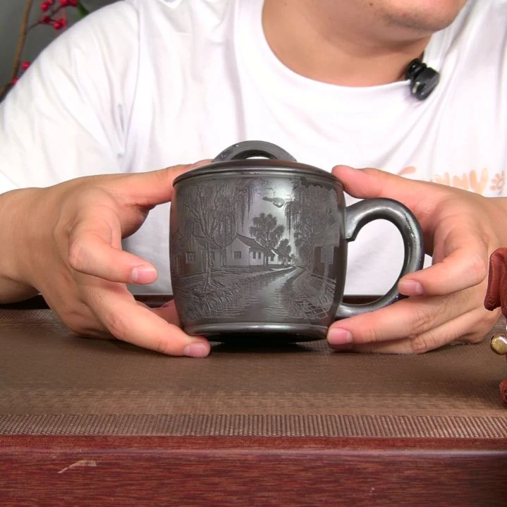 茶杯紫砂高货放漏