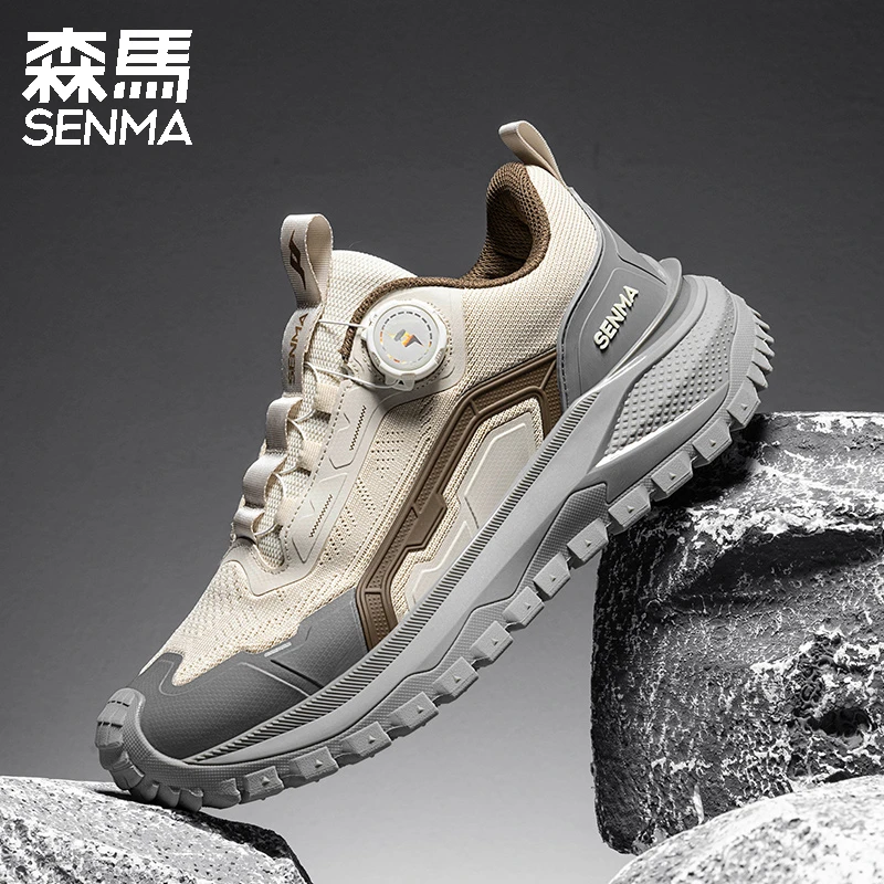 SENMA森马运动鞋男款2025新款爆款轻便减震跑步鞋一脚蹬休闲鞋子