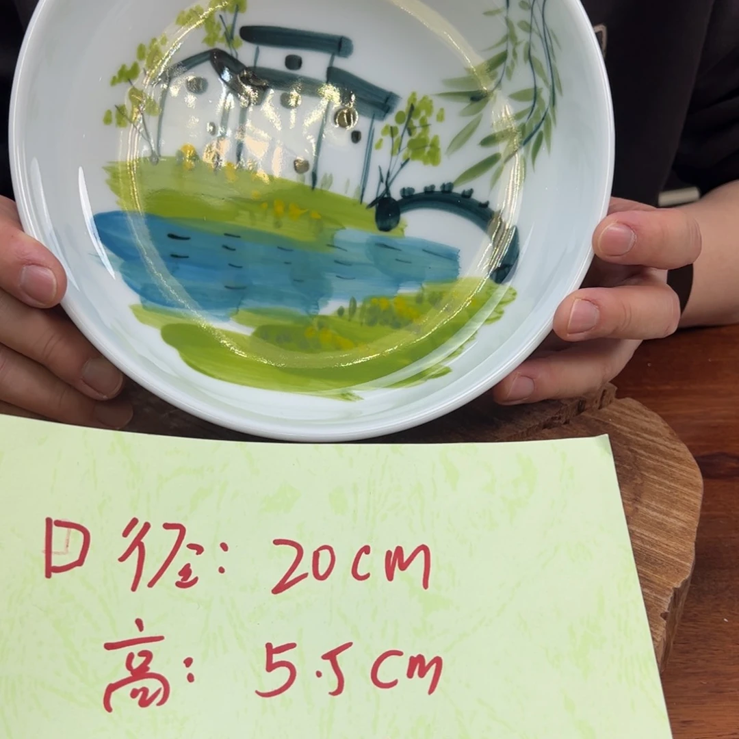 瓷片景德镇瓷器手工手绘制作