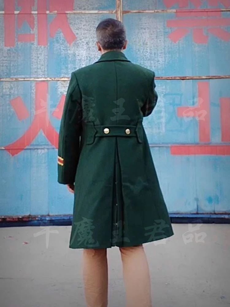 牛魔王君品 87男士冬季羊毛呢子大衣加厚保暖毛呢大衣中长款大衣