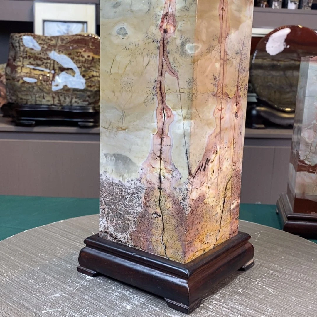 石材广西国画石草花石