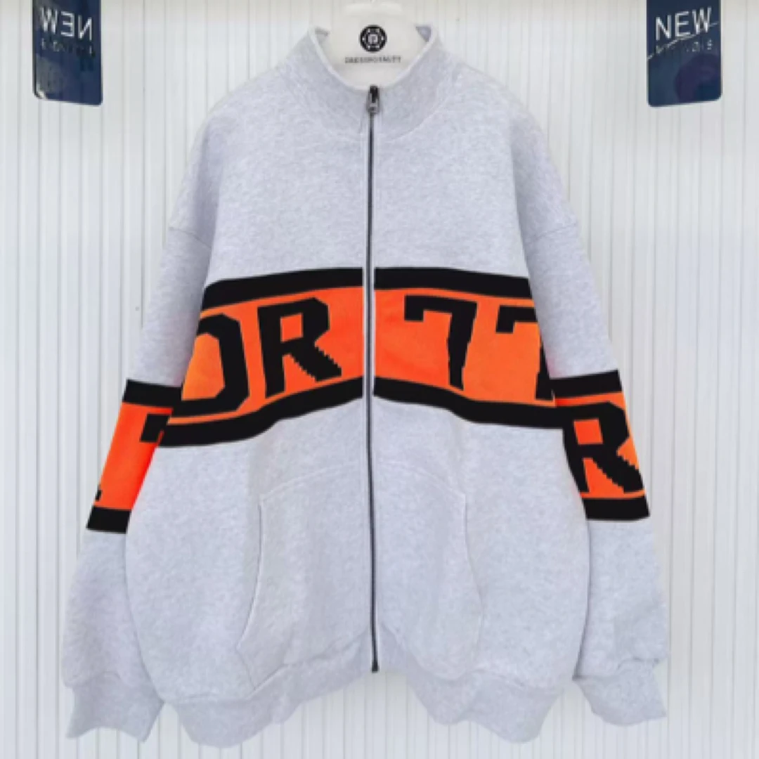 TOPCAT荧光袖外套2024秋冬新款加厚加绒上衣-D0325