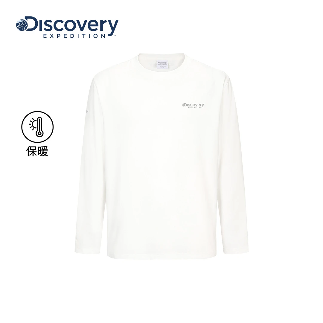 Discovery探索山系户外露营保暖T恤休闲印花长袖上衣男女25秋