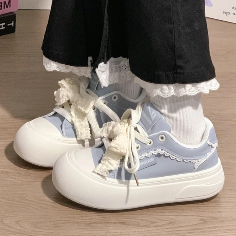 回力小白鞋女2025秋季新款小众设计休闲大头鞋厚底增高运动板鞋子