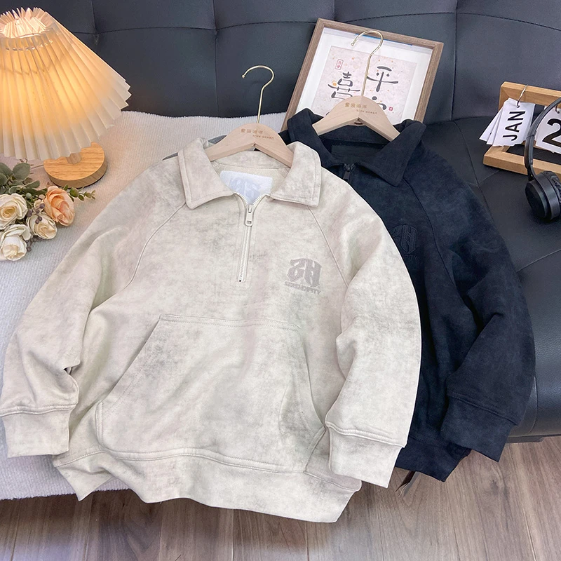 佑妈家童装 男女童春款短袖 儿童春季潮款卫衣儿童迷彩长袖