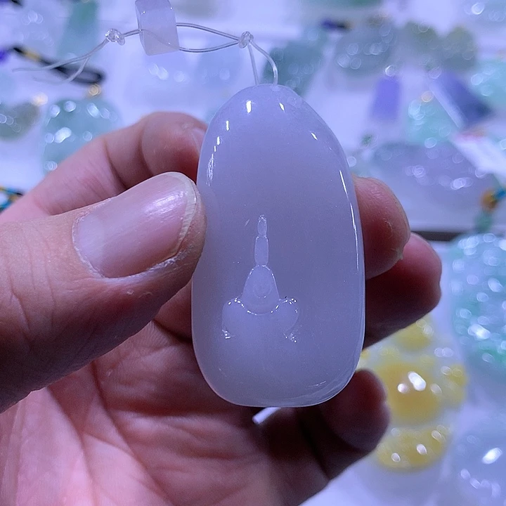 翡翠颈饰未镶嵌天然翡翠A货吊坠