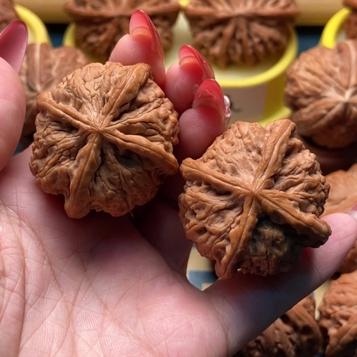把件文玩核桃雨花石四棱 41