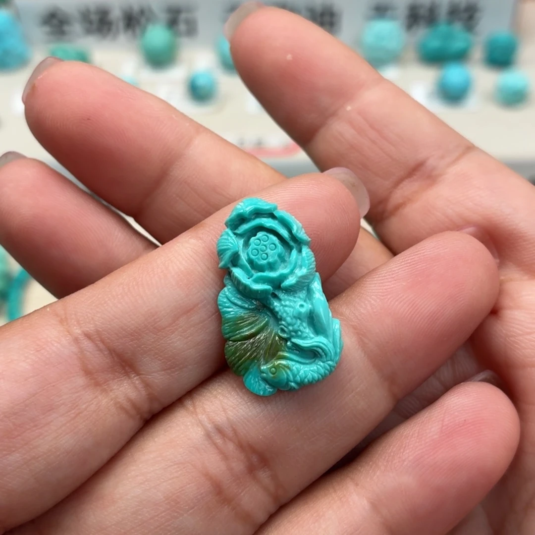 未镶嵌绿松石珠宝奇石