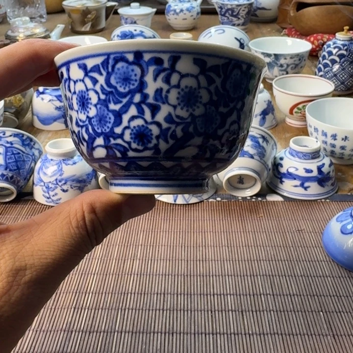 青花瓷器杯子茶具