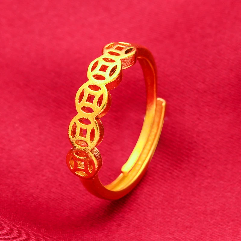 铜合金戒指 【臻品甄选】钱多多招财戒指（D1）