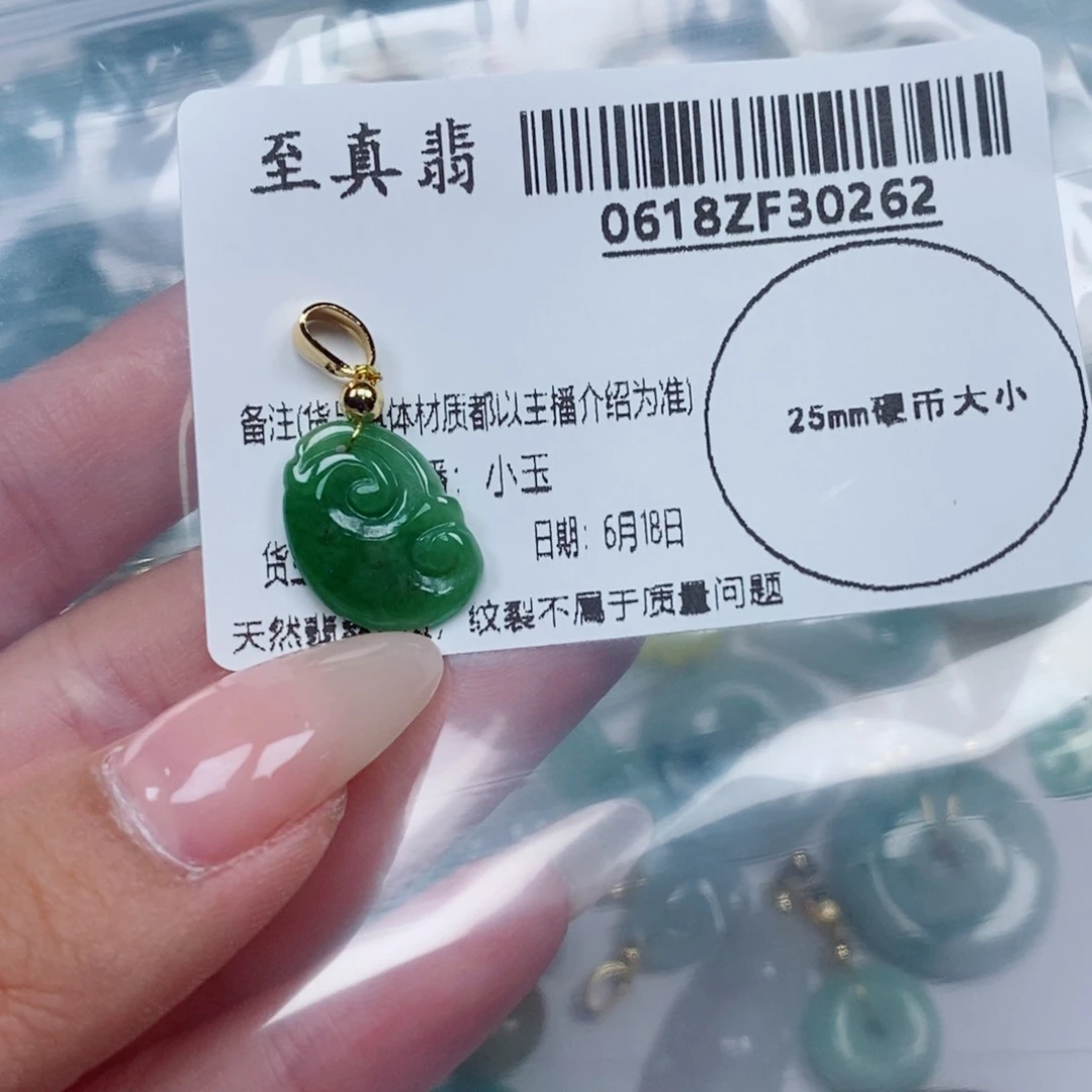 翡翠未镶嵌吊坠(不含链)