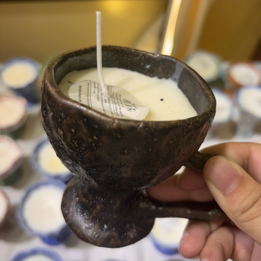 手作陶瓷香薰蜡烛驱异味
