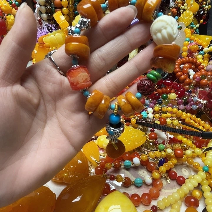 树脂制品花*娘640老辣算盘手链