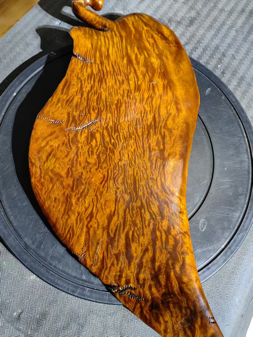 乌木金丝楠木满花树叶挂件