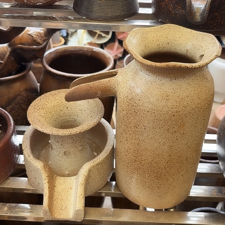 粗陶口径13/27，13/15:15进水口1.6厘米