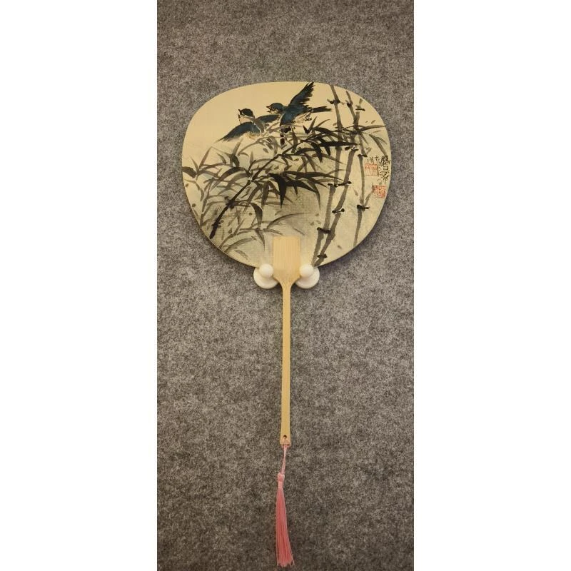 禅意花鸟系列文创团扇彰显独特韵味21*36