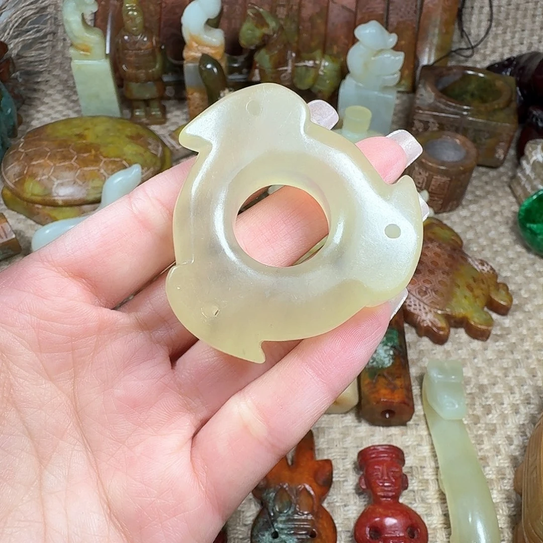 白玉菩提吊坠挂件