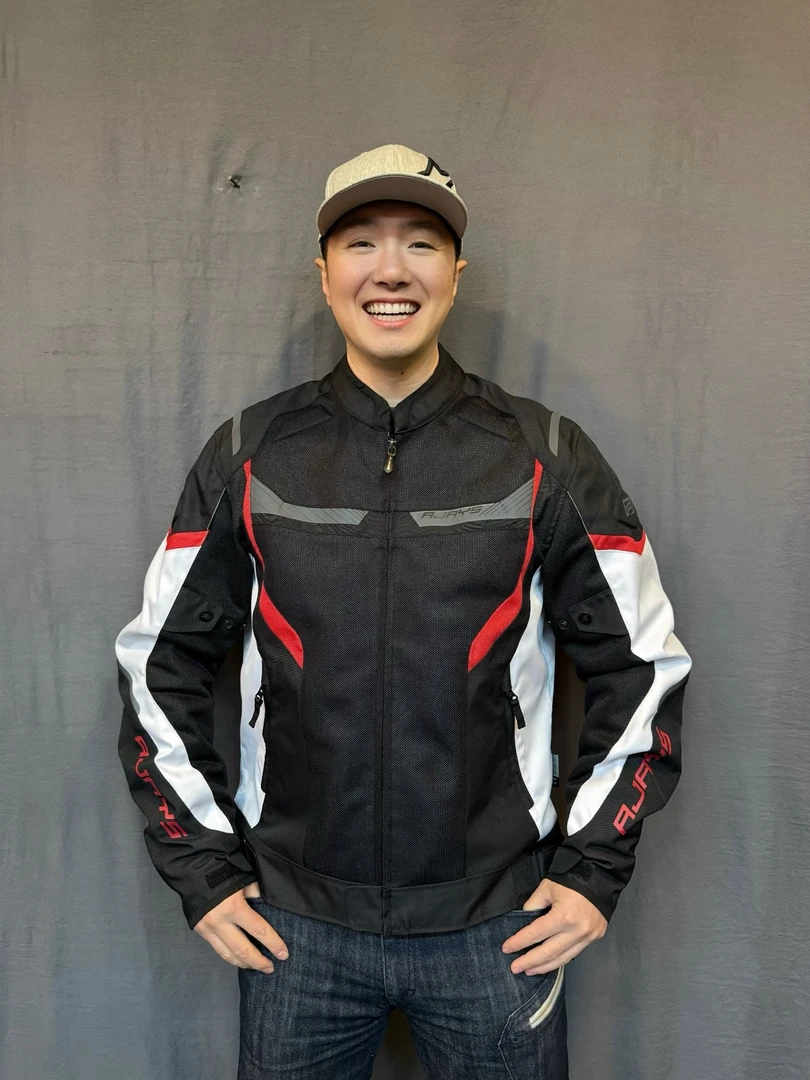 RJ-街道欧版骑行服夹克夏季网眼摩托车赛车服透气防摔男城市防水