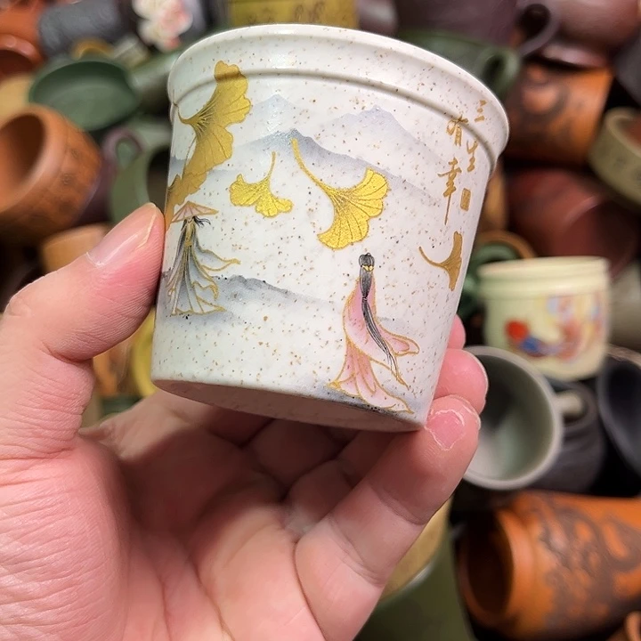 紫砂茶杯全手工紫砂主人杯