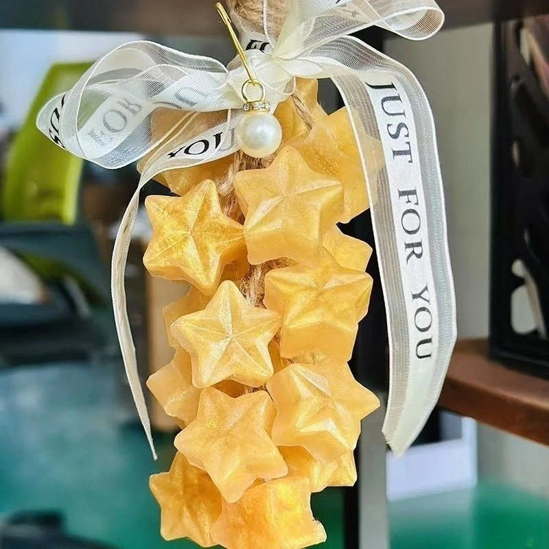 手工星星金黄色水晶星星香皂可DIY的香氛手皂伴手礼车载