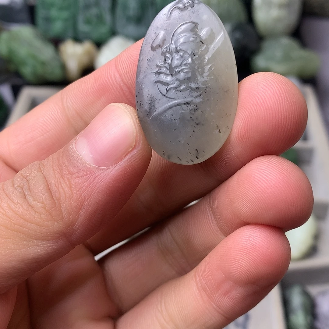 和田玉未镶嵌吊坠(不含链)