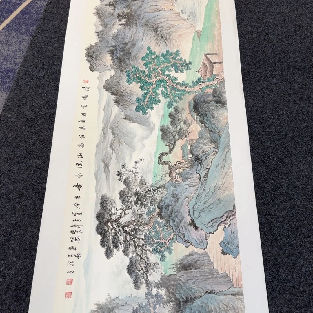 乐***呵国画国画作品山水花鸟纯手绘