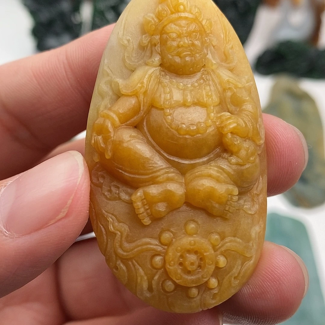 定制翡翠未镶嵌黄财神