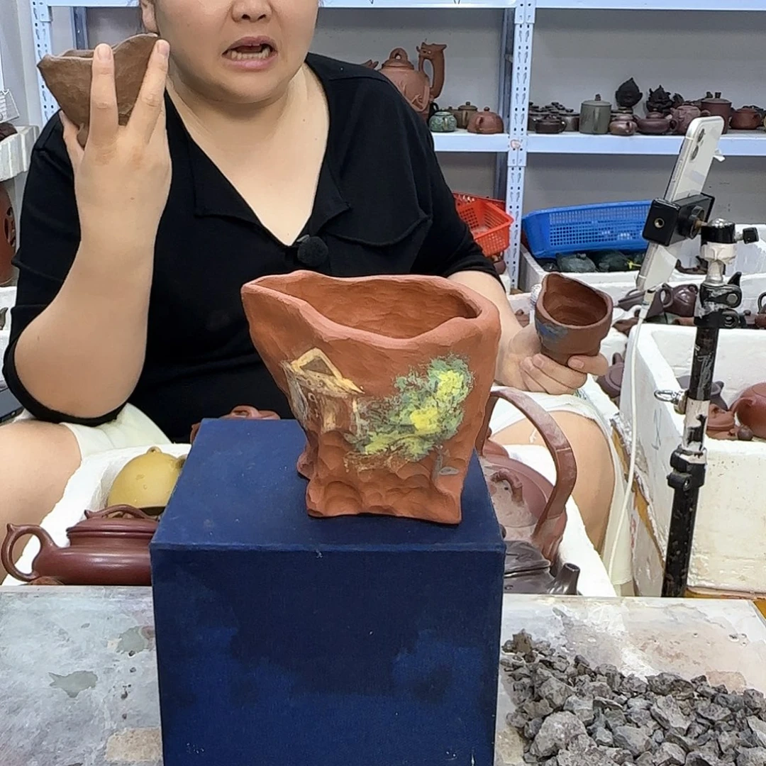 茶壶紫砂宜兴紫砂壶瑕疵处理