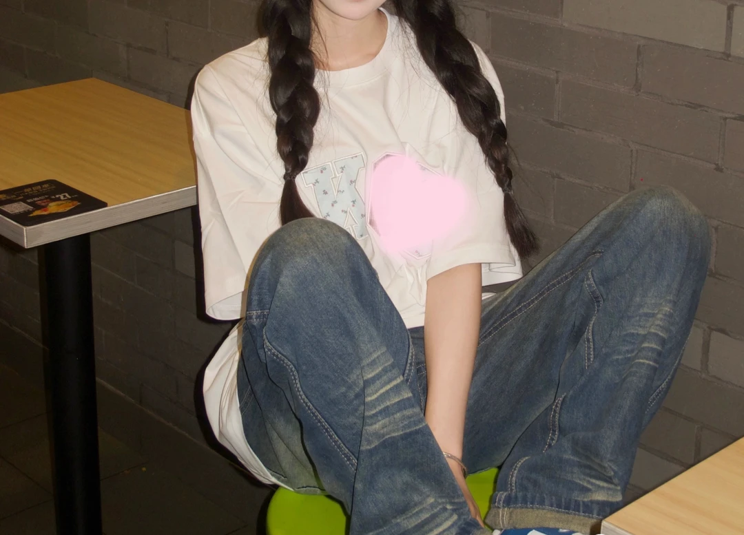 【LK碎花贴布T】女神必入款！情侣款短袖·超lovely~~~