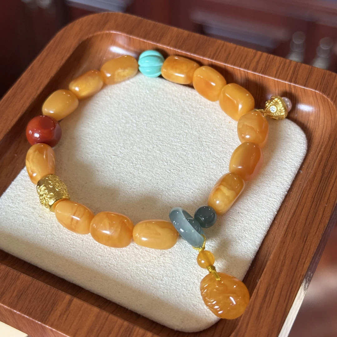 俄料花蜡8➕精美时尚单圈手串女神款气质百搭178