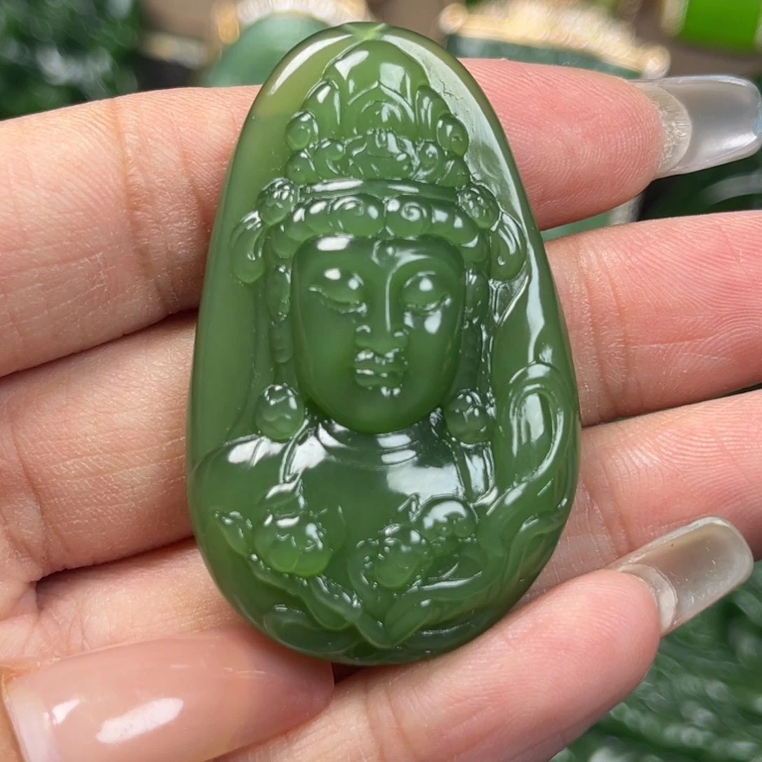 和田玉未镶嵌挂件