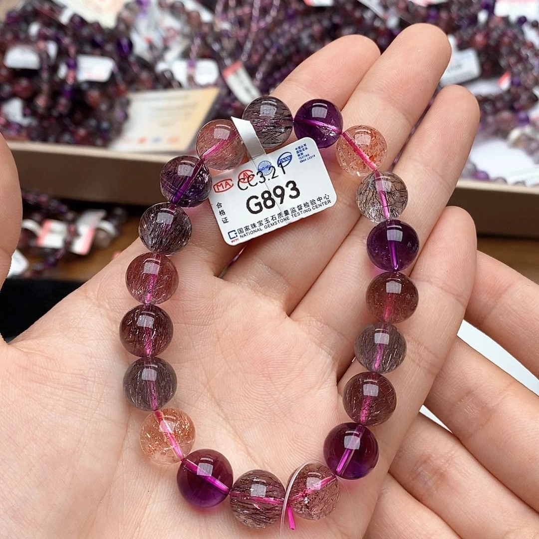 水晶手串未镶嵌丽*莎G893超七10+